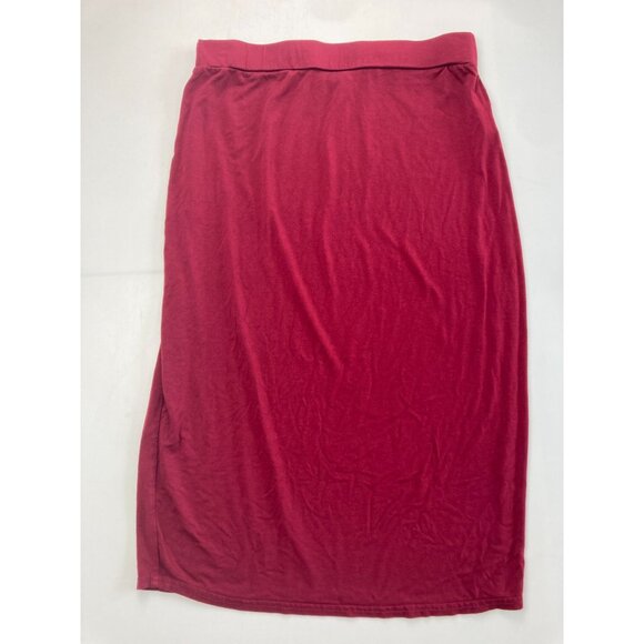 Modbe Women's M Casual Maroon Midi Skirt - Picture 1 of 3